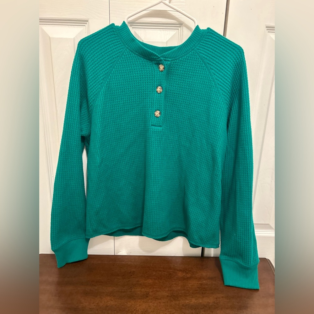 COPY - Old Navy Hot Pink Waffle Knit long sleeve sweater size Medium